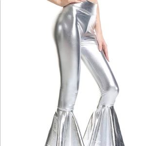 Disco Silver Leggings Halloween